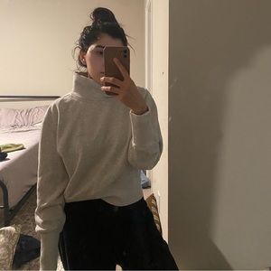 Abercrombie and Fitch soft essential grey sweater